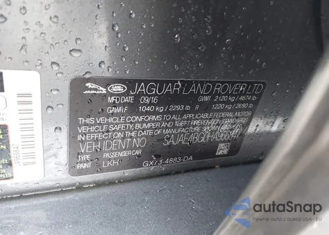 2017 Jaguar Xe Prestige from USA, damaged, VIN SAJAE4BG0HA966847